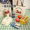 Bolsa Térmica de Perro Salchicha de Dibujos Animados, Gran Capacidad, Bolsa Portátil para el Almuerzo para Oficinistas y Estudiantes, Bolsa Térmica para Lunch de Papel de Aluminio Espesado, Impermeable