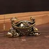Lingotes Grandes de Latão Ornatos Ruyi Lingotes Chineses Ornatos Auspiciosos Artesanato Criativo Ornatos Pequenos Objetos de Cobre de Latão