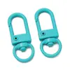 Hebilla de Puerta de Aleación Pintada de 32 mm Llavero de Color Caramelo Colgante de Muñeca DIY Cadena para Teléfono Móvil Accesorios de Joyería para Equipaje