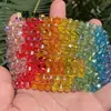 Ventas Directas de Fábrica Linterna Color Degradado Cuentas de Imitación de Cristal Cuentas Sueltas Pulsera DIY Collar Accesorios de Joyería Venta al por Mayor