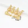 Chapado Eléctrico de Oro Real de 18K Color Duradero Fortuna Ábaco Colgante Pequeño Accesorio para Joyería DIY Pendientes Colgantes de Oreja Pulsera Collar D104