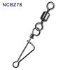 Conector de anillo en forma de ocho Giratorio americano Pin italiano 25 piezas anticorrosión Conector fuerte para señuelo Luya