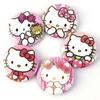 Broche redondo de lata Sanrio melody kulomi cinnamon dog transfronteiriço gato KT estudante
