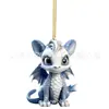Colgante Decorativo Festivo para Árbol de Navidad, Colgante de Acrílico de Dragón Azul y Blanco Lindo Transfronterizo 2023