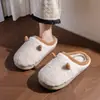 Pantuflas de Algodón Xiaoyang Home para Mujer 2026 Otoño/Invierno Nuevas Antideslizantes de Interior Forradas de Felpa Espesa Suela Suave Pantuflas de Pareja para Hombre