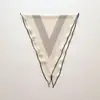 Accesorio de Estilo Nuevo para Primavera y Verano, Bufanda Pequeña de Seda con Estampado Geométrico de Rayas, Bufanda Versátil para el Cuello