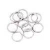 Conector giratorio de doble aro plano de acero inoxidable Luya anillo anti-pérdida para línea de pesca suministros de pesca