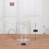Jarrón de Vidrio Recto Simple Cilíndrico Florero Hidropónico Acuario Lujo Ligero Hogar Adornos Decorativos de Flores Secas