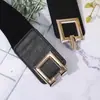 Cinturón Elástico Versátil Estilo Coreano Hebilla Cuadrada Elástico Elástico para Mujer