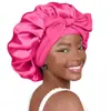 Chapéu Redondo de Fita Mais Vendido na Amazon Cross-Border com Laço, Chapéu de Beleza e Cuidados com o Cabelo de Seda Artificial, Lenço de Cabeça Feminino, Touca de Dormir de Cetim