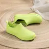 Botas de Chuva para Primavera e Outono para Mulheres, Sapatos Impermeáveis para Trabalho na Cozinha, Sapatos de Plástico Antiderrapantes de Cano Curto para Uso Externo, Botas de Água para Todas as Estações para Adultos, Modernas