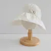 Sombrero para Bebé Niña Primavera Verano Estilo Delgado Sombrero de Sol para Niños Ala Ancha Protección UV Sombrero de Sol para Ponerse
