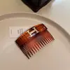 Peine Invertido con Letra H de Moda Coreana para Mujer 2025 Nuevo Estilo Flequillo y Cabello Despeinado en la Parte Posterior de la Cabeza Peine Acabado para el Cabello Tocado