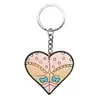 Chaveiro Criativo e Personalizado com Tema de Amor Patch de Borracha Macia PVC DIY Chaveiro de Carro Pingente de Mochila Pequeno Presente