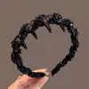 Diadema de Princesa Parisina Estilo Hepburn, Nueva Diadema de Pelo Prensado de Lujo Ligero, Elegante Adorno para el Cabello con Cuentas Hecho a Mano Estilo Pequeña Fragancia