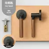 Fechadura de Porta de Banheiro Silenciosa Estilo Vintage, Estilo Madeira Natural Quarto Cozinha Quarto de Idosos Fechadura de Porta Tipo Dividido