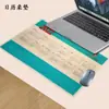 Alfombrilla de Ratón Grande Impermeable para E-Sports Oficina PVC Transparente Alfombrilla de Ratón Suave Alfombrilla de Escritorio Alfombrilla para Teclado de Juego Alfombrilla de Calendario