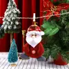Decoraciones Navideñas Colgantes para Árbol de Navidad Muñecos de Tela Navideños Colgantes Muñeco de Papá Noel Muñeco de Muñeco de Nieve Colgantes Pequeños