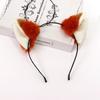 Nueva diadema con orejas de zorro de Nick, diadema de peluche con orejas de gato, linda diadema para fiesta de cómics de chica COS, accesorios para el cabello
