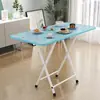Mesa plegable simple para hogar, apartamento pequeño, mesa para comer pequeña, mesa de estudio para estudiantes, dormitorio, portátil, doble barra, mesa de flexiones de suelo