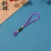 Nó Chinês Borla Bolsa Pano Pingente Cabeça Corda de Puxar Multicor Cabeça de Corda Sachê Pingente de Carro Chaveiro Acessórios Pingente Fabricante Venda Direta