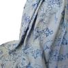 EG-1910040 tecido jacquard de algodão bordado bordado corrente tecido com bordado contrastante