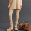 Pantalones de Cachemira para Mujer Otoño e Invierno, Pantalones de Lana Tejida, Corte Ajustado, Base Cálida, Pantalones Cropped Adelgazantes sin Costuras, Pantalones Skinny para Ropa Exterior