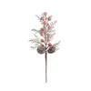 Ramas de Bayas Navideñas Personalizadas, Frutos Rojos, Decoraciones de Piñas de Pino Navideñas, Ramas de Pino Cerezo, Decoración del Hogar Ramas de Bayas