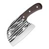Faca de Cabeça de Peixe Forjada à Mão Estilo Tiktok, Faca de Cozinha para Uso Doméstico, Textura Martelada, Faca para Picar e Fatiar Carne