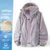 Ropa de Protección Solar de Seda de Hielo para Exteriores Woodpecker para Hombres y Mujeres Verano Nueva Ropa de Protección Solar Suelta Chaqueta Anti-Luz UV