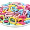 200 piezas 2 cm banda para el cabello sin costuras anillo de toalla para niños goma para el cabello trenzado de alta elasticidad no daña el cabello goma para el cabello de bebé