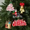 Nuevo adorno de plástico para árbol de Navidad de animal en motocicleta de Santa Claus soplado, accesorio de decoración navideña creativa