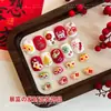 Novos Acessórios para Nail Art Mahjong Festivos de Ano Novo Tempestade Nacional Sorte Decorações Misturadas Acessórios de Strass para Unhas Decorações