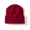 Elegante gorro de punto liso, versátil y cálido, hecho de cachemir, con protección para las orejas, una copa redonda y un diseño a prueba de viento, perfecto para otoño e invierno, y adecuado para el uso diario.
