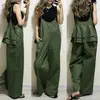 Mono con Peto de Estilo Japonés Modelo Nuevo Verano 2026 con Paneles Traseros de Doble Capa en Color Caqui, Verde y Azul Marino de Algodón