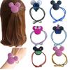 Tocado de cabeza de Mickey simple de estilo coreano, cuerda para el cabello, cuerda para el cabello con nudo multicolor, cuerda para el cabello creativa de dibujos animados, cuerda para el cabello simple