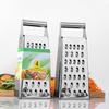 Rallador de Cuatro Lados de 8 pulgadas Cortador de Verduras Multifuncional Acero Inoxidable Rallador para Papa Rallador de Verduras de Cocina