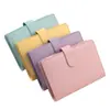 Bolsa con cremallera macaron A6 en stock, presupuesto en efectivo, carpeta de tarjetas, planificador, cuaderno, bloc de notas