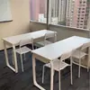Mesa longa classe de reforço para ensino fundamental e médio mesa de aula combinação de mesa de conferência mesa de manicure mesa de treinamento para instituição educacional