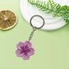 Série Flor Criativa Chaveiro temuPVC Borracha Macia DIY Decorativo Criativo Chaveiro Pequeno Presente Mochila Chave