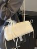 Moda Coreana de Nicho Simple Estilo Ballet Bolso Hombro Tipo Bagel Casual Estilo Occidental Combinable Bolso de Hombro de Gama Alta para Mujer