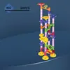Blocos de construção de trackball de inteligência blocos de construção transfronteiriços TikTok atacado brinquedos de iluminação tubo de labirinto montagem catapulta escorregador blocos de construção