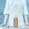 Garrafa de Vinho de Frutas Fosca Transparente, Garrafa de Suco, Vinho de Frutas Caseiro de Pêssego Rosa, Ameixa Verde, Flor de Osmanthus, Flor de Pêssego, Garrafa de Vidro