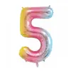 Globos de números 0-9 en degradado rosa de 40 pulgadas para fiesta de cumpleaños, decoración de fondo de escenario para reunión anual de empresa