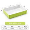 Kaibaiya vajilla de melamina ángulo recto caja cuadrada de plástico plato plato para hot pot comercial plato para barbacoa de autoservicio plato de exhibición