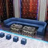 Sala de Fiesta KTV, Bar Lounge, Sofá KTV en Forma de L, Discoteca, Sala de Canto Privada, Sofá tipo cabina, Mesa de centro de pizarra