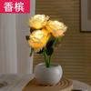 Atacado Transfronteiriço Presentes para Meninas Atmosfera Ins Luz Noturna de Rosa Enfeites de Mesa de Cabeceira do Quarto Luminária de Mesa Decorativa de Flor