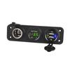 Cargador USB para coche de carga rápida de doble chip QC3.0 voltímetro encendedor de cigarrillos 250W panel nuevo modificado