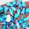 9*18Mmab Color Gota de Agua Rhinestones Acrílicos Rhinestones de Fondo Plano para Joyería Manualidades Decoración Accesorios de Ropa Materiales DIY