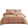 Conjunto de Roupa de Cama de Veludo Leite Grau A para Maternidade e Bebê Quatro Peças Lado Duplo Espessado Modelo 2026 Lençol de Elástico Antiestático de Inverno Toque de Luxo Leve High-End
